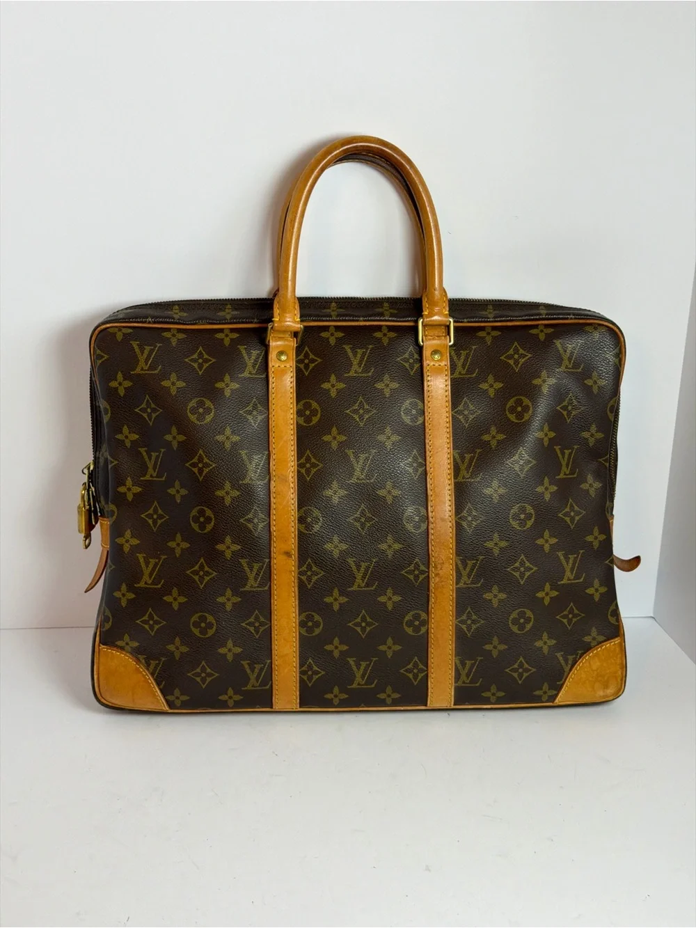 Louis Vuitton Vintage Monogram Porte Documents Voyage Briefcase